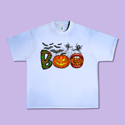 Boo Halloween Urban Heavy Tee Designed By Cowhidedigitalart