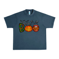 Midnight Navy boo halloween Urban Heavy Tee - CowhideDigitalArt