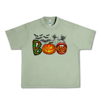 Oil Green boo halloween Urban Heavy Tee - CowhideDigitalArt