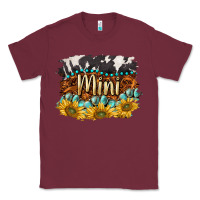 Burgundy western mini Classic Tee - BarkalooDesign