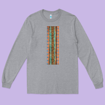 Fall Pattern Long Sleeve Tee Designed By Artiststas