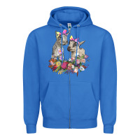 True Royal floral baby goats Zipper Hoodie - RanaPortraitStore