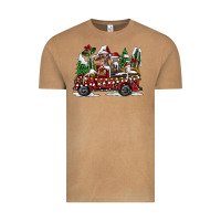 Vintage Camel festive farm animal christmas truck Vintage Tee - CowhideDigitalArt
