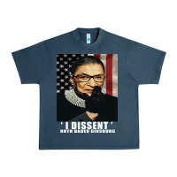 Midnight Navy Notorious R.B.G. Funny Progressive, Liberal Ruth Bader Ginsburg Urban Heavy Tee - artisFamous