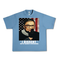 Pebble Blue Notorious R.B.G. Funny Progressive, Liberal Ruth Bader Ginsburg Urban Heavy Tee - artisFamous