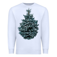 White Colorado Blue Spruce Premium Sweatshirt - RanaPortraitStore