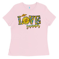 Bubblegum Pink love summer Ladies Tee - CowhideDigitalArt