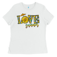 White love summer Ladies Tee - CowhideDigitalArt