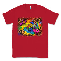 Red lgbtq background Classic Tee - FaDigitalArtStudio