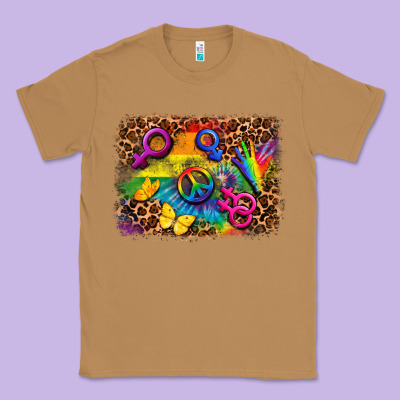 Lgbtq Background Classic Tee Designed By Fadigitalartstudio