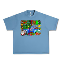 Pebble Blue christmas truck Urban Heavy Tee - SublimationCraftShop