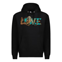 Black owl love Premium Hoodie - BarkalooDesign