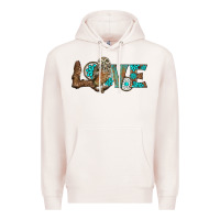Pale Pink owl love Premium Hoodie - BarkalooDesign