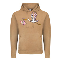 Vintage Camel stork with baby girl Vintage Hoodie - BarkalooDesign