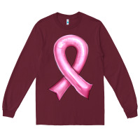 Burgundy Balloon cancer ribbon Long Sleeve Tee - Artiststas