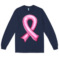 Navy Balloon cancer ribbon Long Sleeve Tee - Artiststas