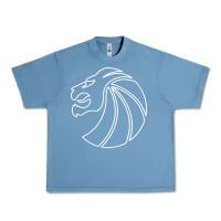 Pebble Blue outline seven lions Urban Heavy Tee - artisFamous