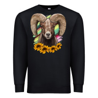 Black Bighorn Sheep Premium Sweatshirt - RanaPortraitStore