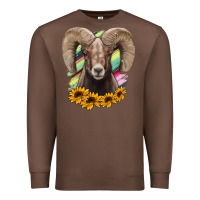 Chestnut Bighorn Sheep Premium Sweatshirt - RanaPortraitStore