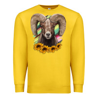 Lemon Bighorn Sheep Premium Sweatshirt - RanaPortraitStore