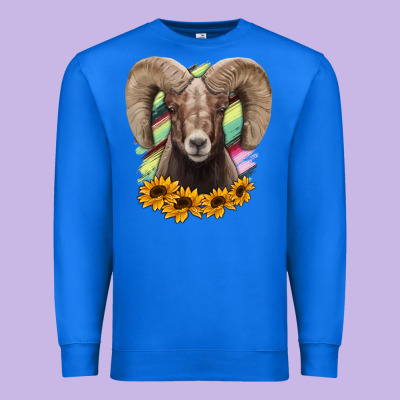 Bighorn Sheep Premium Sweatshirt Designed By Ranaportraitstore