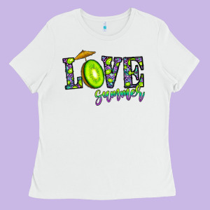 Love Summer Ladies Tee Designed By Cowhidedigitalart