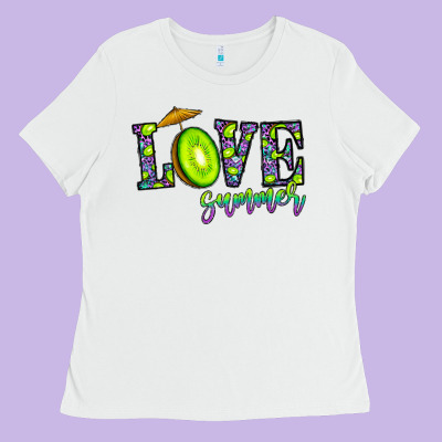 Love Summer Ladies Tee Designed By Cowhidedigitalart