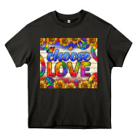 Asphalt Western Choose Love Tumbler Heavy Core Tee - BundleAndBundleShop