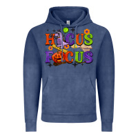 Vintage Denim hocus focus halloween teacher Vintage Hoodie - BarkalooDesign