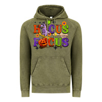 Vintage Olive hocus focus halloween teacher Vintage Hoodie - BarkalooDesign