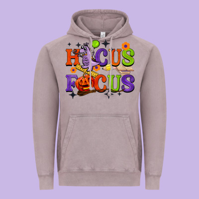 Hocus Focus Halloween Teacher Vintage Hoodie Designed By Barkaloodesign