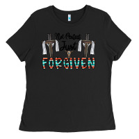 Black no perfect just forgiven Ladies Tee - CowhideDigitalArt