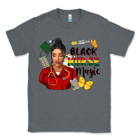 Charcoal Heather Juneteenth black Nurse magic Classic Tee - FaDigitalArtStudio