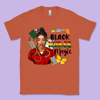 Juneteenth Black Nurse Magic Classic Tee Designed By Fadigitalartstudio