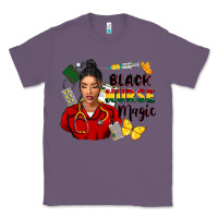 Lavender Juneteenth black Nurse magic Classic Tee - FaDigitalArtStudio