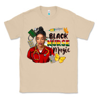 Mushroom Juneteenth black Nurse magic Classic Tee - FaDigitalArtStudio