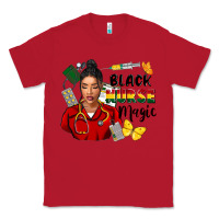 Red Juneteenth black Nurse magic Classic Tee - FaDigitalArtStudio