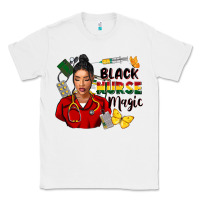 White Juneteenth black Nurse magic Classic Tee - FaDigitalArtStudio