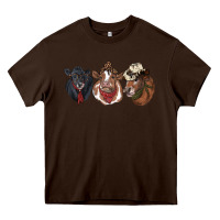 Chocolate Brown Hangin With My Heifers Heavy Core Tee - RanaPortraitStore