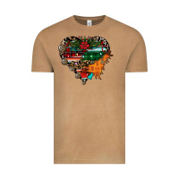 Festive Western Christmas Heart Vintage Tee | Teevron