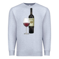 Heather Grey California Wine Premium Sweatshirt - RanaPortraitStore