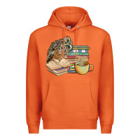Carrot owl and books Premium Hoodie - BarkalooDesign