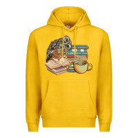 Lemon owl and books Premium Hoodie - BarkalooDesign