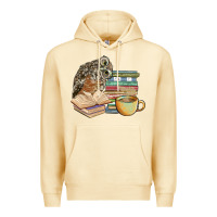 Pina Colada owl and books Premium Hoodie - BarkalooDesign