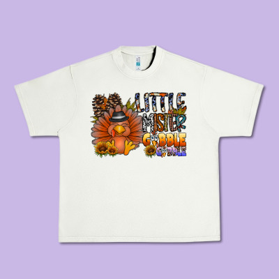 Little Mister Gobble Gobble Urban Heavy Tee Designed By Cowhidedigitalart