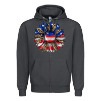 Smoke american flag leopard Zipper Hoodie - RanaPortraitStore