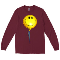 Burgundy Balloon smile Long Sleeve Tee - Artiststas