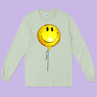 Balloon Smile Long Sleeve Tee Designed By Artiststas