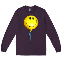 Plum Balloon smile Long Sleeve Tee - Artiststas