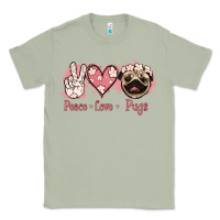 Matcha Peace Love Pugs Classic Tee - Jasminsmagicworld